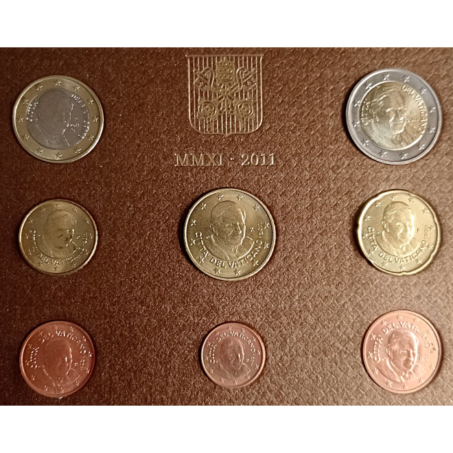 Moneta Watykan Różne euro zestaw menniczy 2011