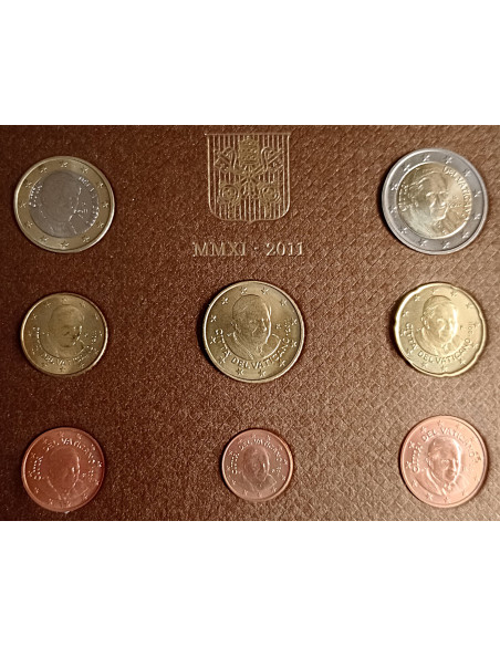 Moneta Watykan Różne euro zestaw menniczy 2011