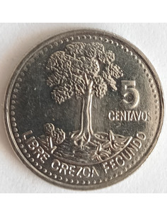 Moneta Gwatemala 5 Centavo 2010