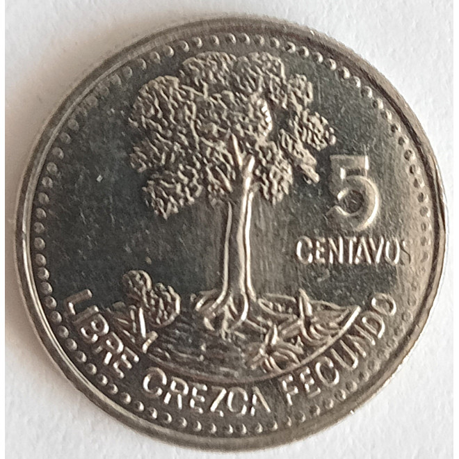 Moneta Gwatemala 5 Centavo 2010