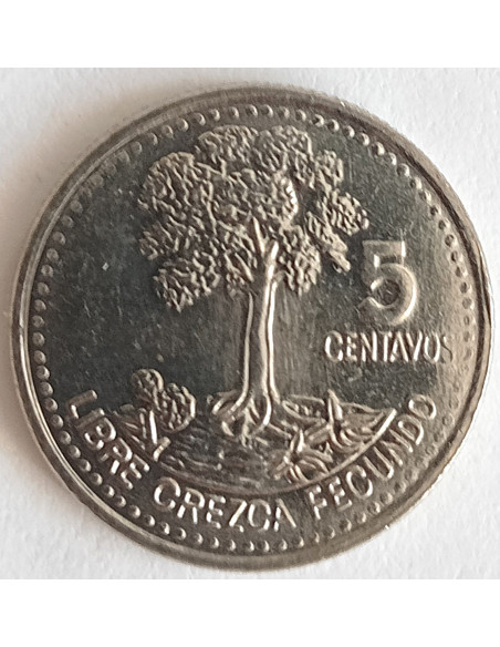 Moneta Gwatemala 5 Centavo 2010