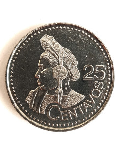 Moneta Gwatemala 25 Centavo 2000
