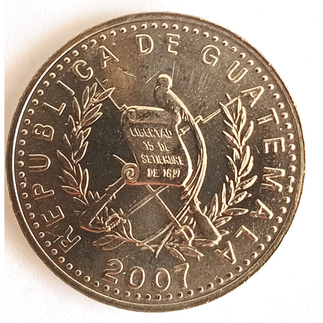 Moneta Gwatemala 50 Quetzal 2007