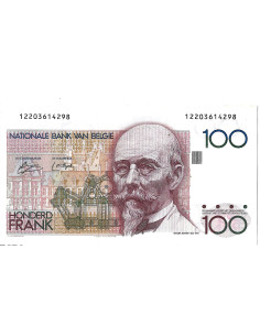 Banknot Belgia 100 Frank 1986 - UNC