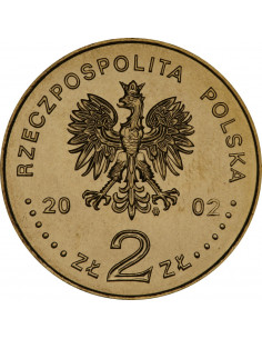 Awers monety 2 zł 2002 Mistrzostwa Świata w Piłce Nożnej 2002 Korea/Japonia 2