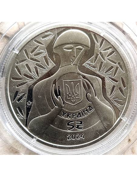 Moneta Ukraina 5 Hrywien 2024 Szczęście rodzicielskie