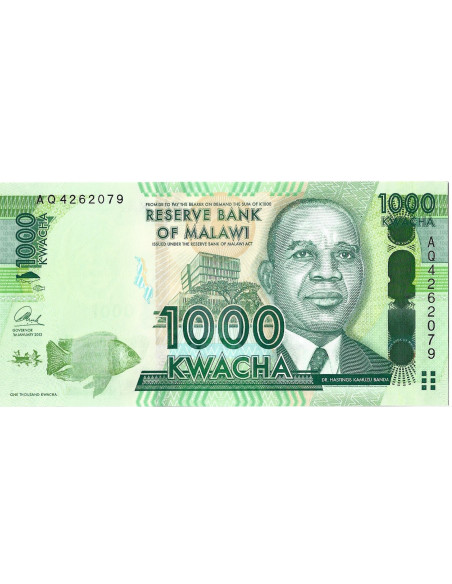 Banknot Malawi 100 Kwacha 2020 - UNC