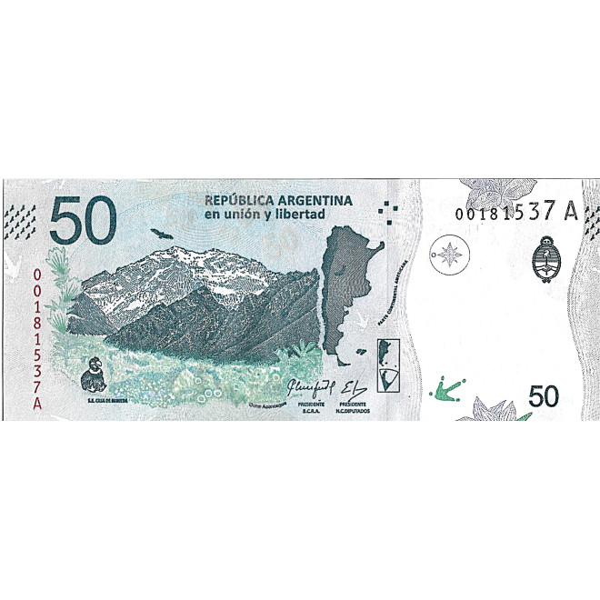 Banknot Argentyna 500 Austral 1990 - UNC