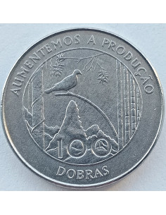 Moneta Wyspy Świętego Tomasza i Książęca 50 Escudo 1970  500 rocznica odkrycia