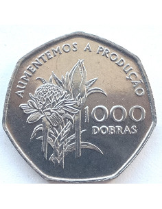 Moneta Wyspy Świętego Tomasza i Książęca 50 Escudo 1970  500 rocznica odkrycia