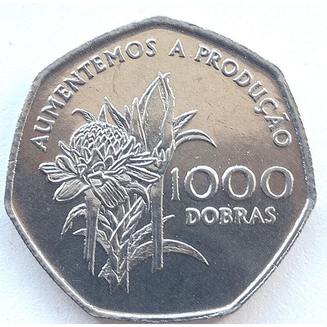 Moneta Wyspy Świętego Tomasza i Książęca 50 Escudo 1970  500 rocznica odkrycia