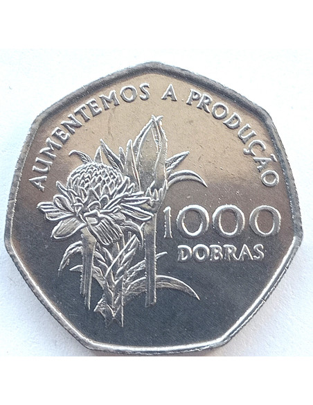 Moneta Wyspy Świętego Tomasza i Książęca 50 Escudo 1970  500 rocznica odkrycia