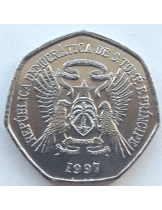 Moneta Wyspy Świętego Tomasza i Książęca 50 Escudo 1970  500 rocznica odkrycia 2