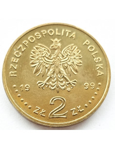 Moneta 2 zł 1999 - 500. rocznica urodzin Jana Łaskiego 2