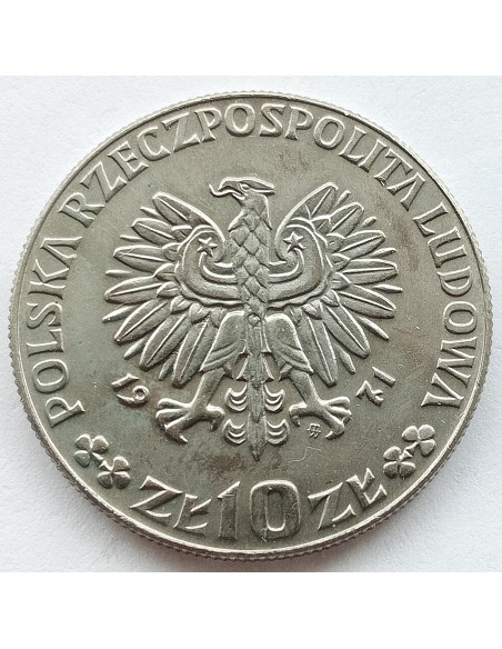 Moneta 10 Złotych 1971 Organizacja do spraw Wyżywienia i Rolnictwa przy ONZ - FAO