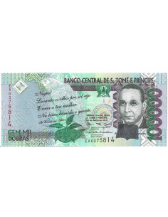 Banknot Wyspy Świętego Tomasza i Książęca 5 Dobras 2020 - UNC