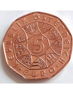 Moneta Austria 5 Euro 2005 2