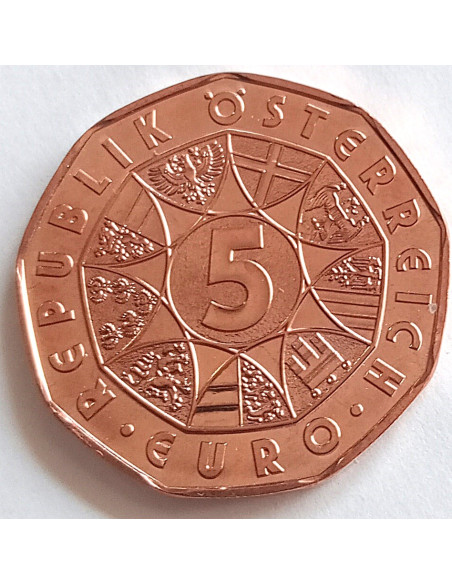 Moneta Austria 5 Euro 2005