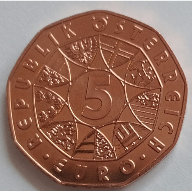 Moneta Austria 5 Euro 2005