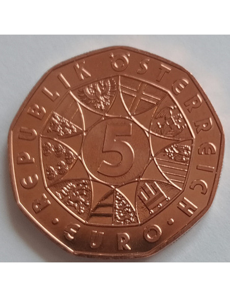 Moneta Austria 5 Euro 2005