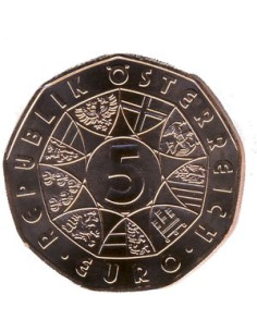 Moneta Austria 5 Euro 2005 2