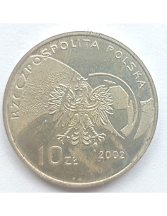 Moneta 10 Złotych 2002 Mundial Korea/Japonia 2002 /piłkarz/