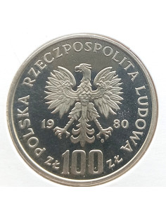 Moneta 100 Złotych 1981  Ochrona środowiska - koń 2