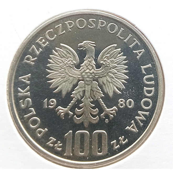 Moneta 100 Złotych 1981  Ochrona środowiska - koń