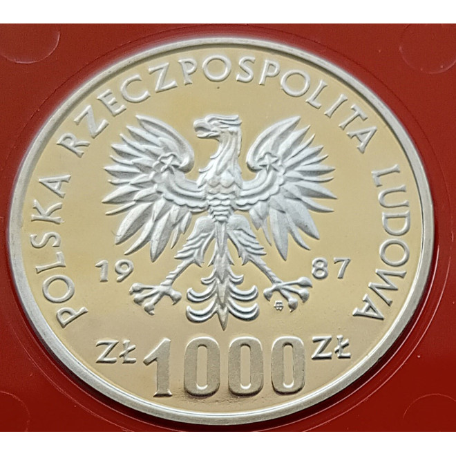 Moneta 1000 Złotych 1982 Wizyta papieża Jana Pawła II