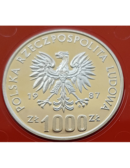Moneta 1000 Złotych 1982 Wizyta papieża Jana Pawła II