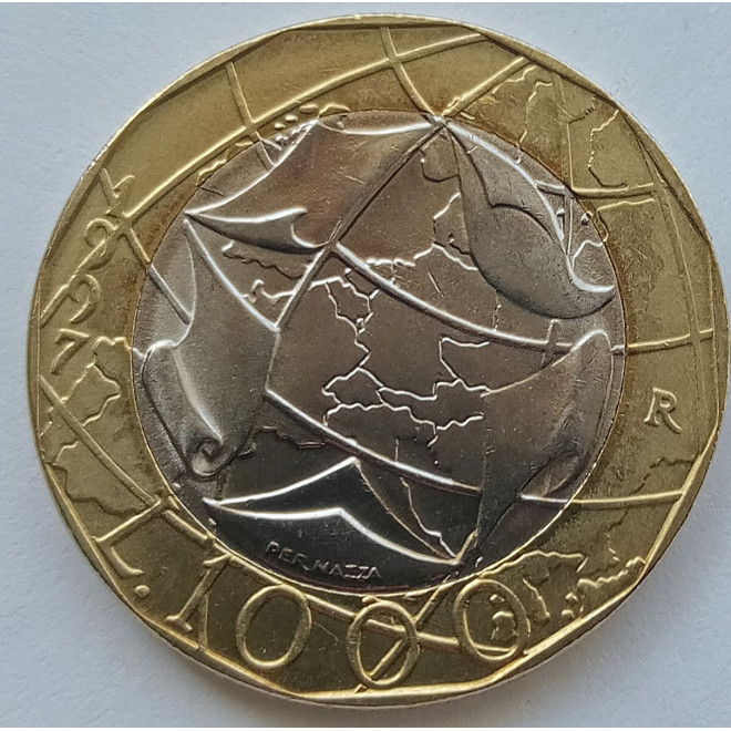 Moneta Włochy 500 Lirów 1998 20 lat IFAD