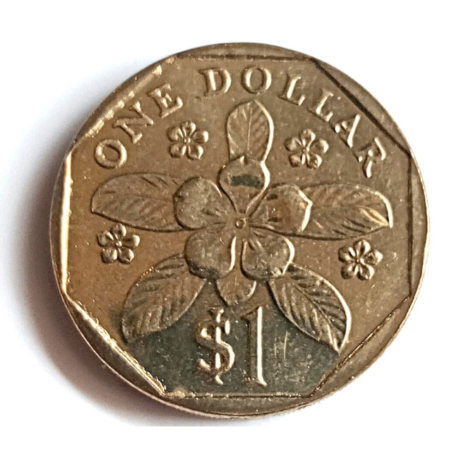 Awers monety Singapur 1 Dolar 1995