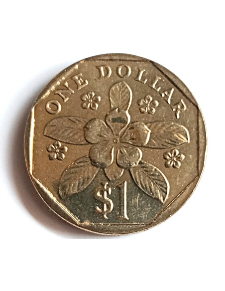 Awers monety Singapur 1 Dolar 1995