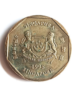 Awers monety Singapur 1 Dolar 1995 2
