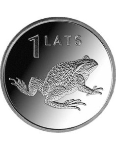 Moneta Łotwa 1 Łat 2010 Podkowa (w górę)