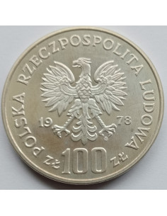 Moneta 100 Złotych 1978 Ochrona środowiska - Bóbr 2