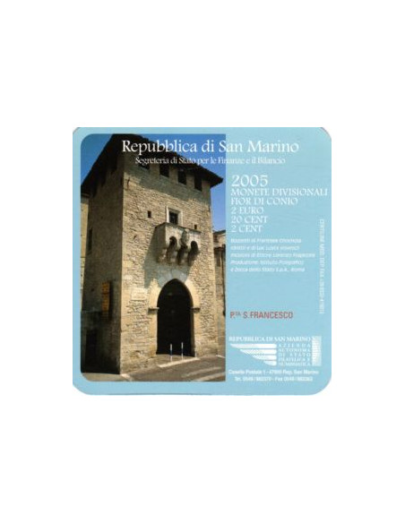 Moneta San Marino Różne euro zestaw menniczy 2011