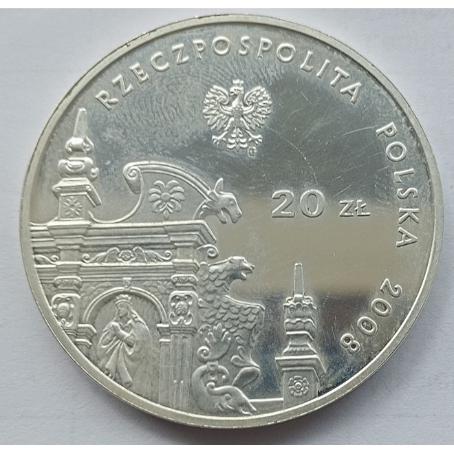 Moneta 20 Złotych 2008 Zabytki kultury w Polsce - Kazimierz Dolny