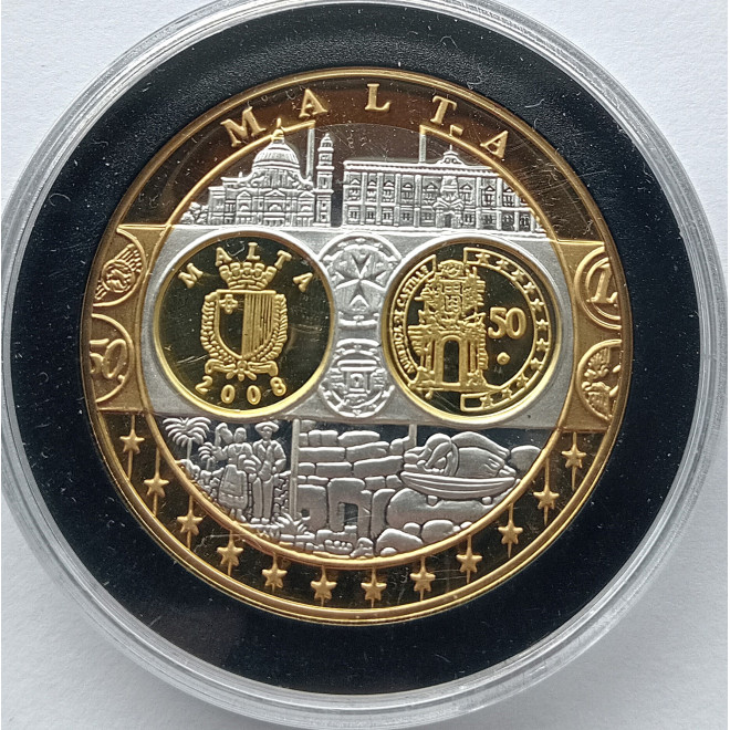 Moneta Malta 2 euro 2022 35 lat programu Erasmus
