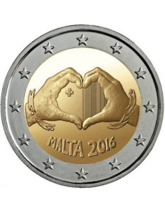 Awers monety Malta 2 euro 2016 Fundusz na rzecz społeczności Malty