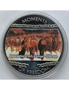 Moneta Liberia 10 Dolarów 2004 Mapa genetyczna