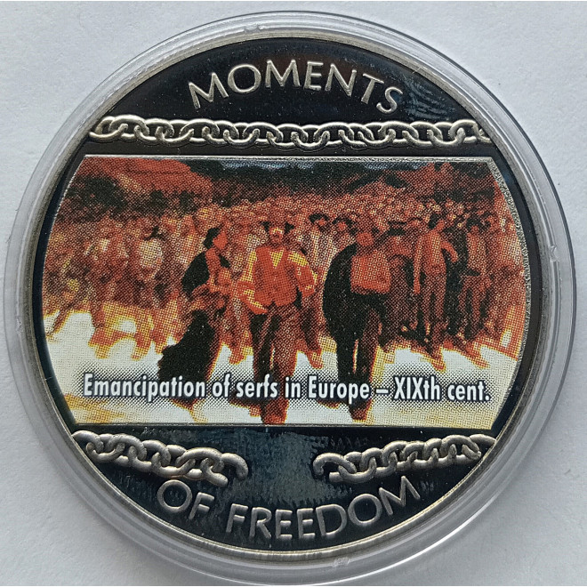 Moneta Liberia 10 Dolarów 2004 Mapa genetyczna