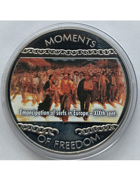 Moneta Liberia 10 Dolarów 2004 Mapa genetyczna