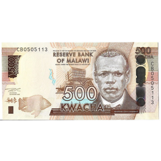 Banknot Malawi 100 Kwacha 2020 - UNC