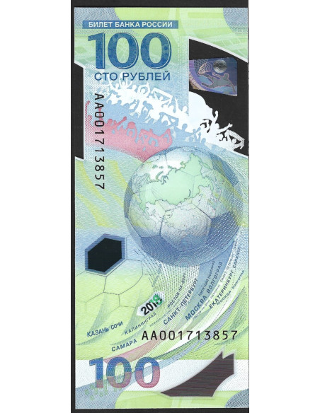 Banknot Rosja 100 Rubli 2018 - UNC
