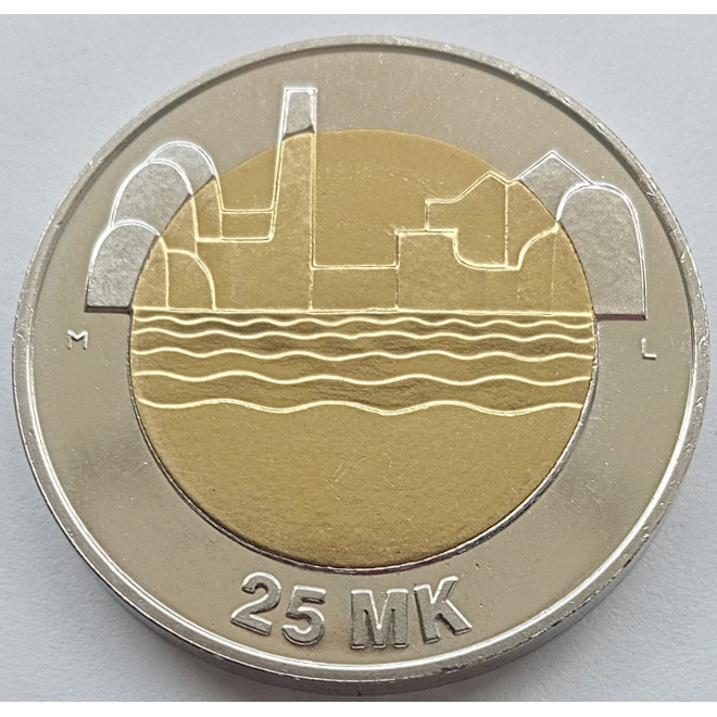 Moneta Finlandia 10 Marek 1993