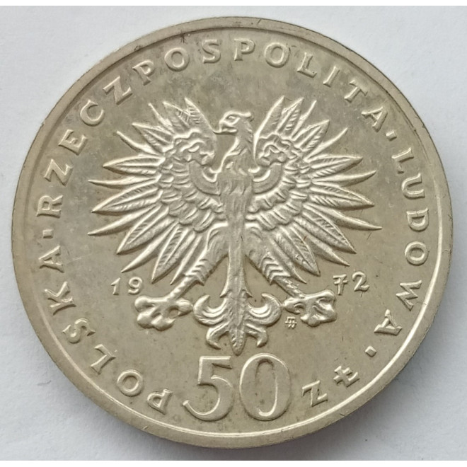 Moneta 50 Złotych 1972 Fryderyk Chopin