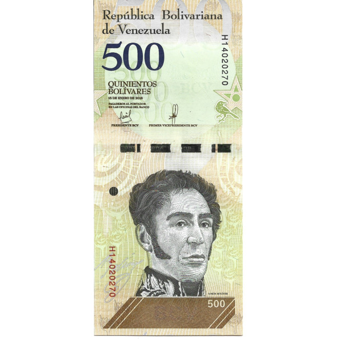 Banknot Wenezuela 500 Bolivar 2017 - UNC