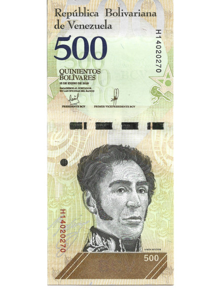 Banknot Wenezuela 500 Bolivar 2017 - UNC