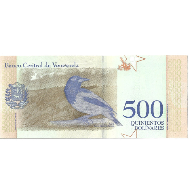 Banknot Wenezuela 500 Bolivar 2017 - UNC